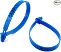 500 pcs Plastic Security Tag Numbered Tamper Resistant Truck Door Seal Self-Locking Padlock for Trailer Cases Container(Blue)