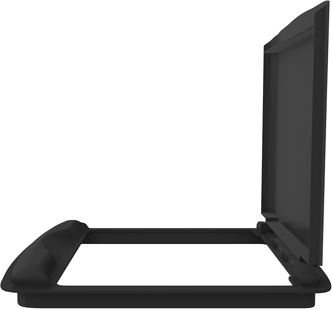 Rev-A-Shelf 50 Qt Under Sink Garbage Can Lid for Base Kitchen and Bathroom Cabinet, Replacement Plastic Trash Bin Lid Only, Black, RV-50-LID-18-1-40