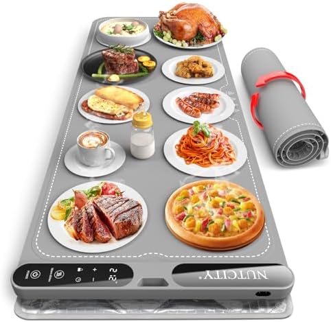 Warming Mat for Food Extra Large 40" x 15" with Insulation Pad by NUTCITYHomeAppliances