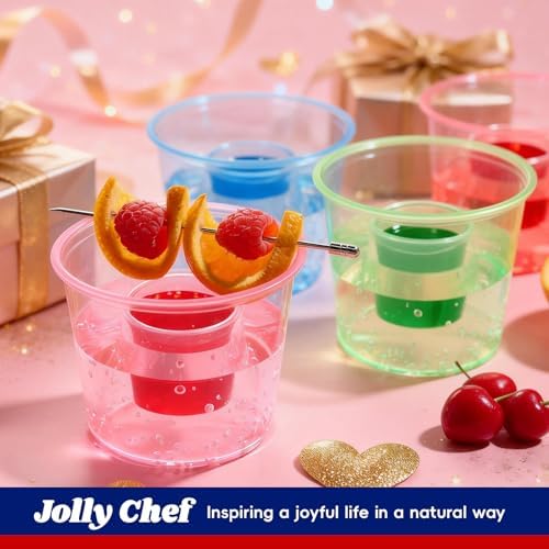 200 Disposable Bomber Cups, 4oz Plastic Shot Glasses, Assorted Colors - Image 2