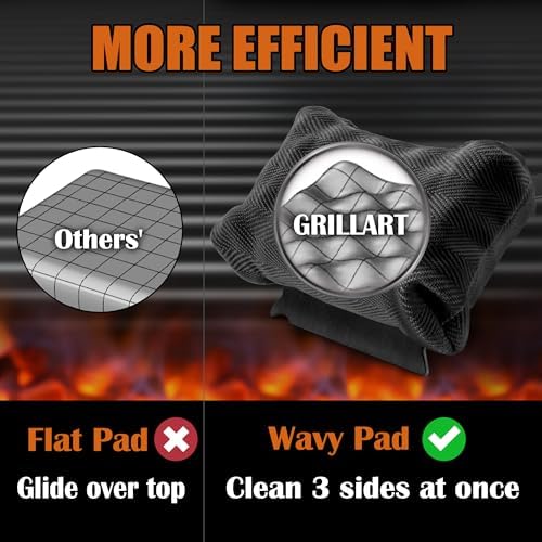 GRILLART SteamWizards Grill Brush Bristle Free Outdoor 17” No-Wire Cleaning - Image 3