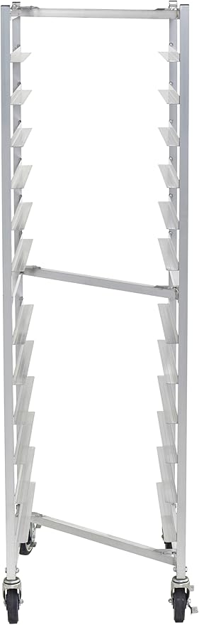 Commercial Fully Welded Nesting 12-Tier Aluminum End Load NSF Bakery Sheet/Bun Pan Rack (28W-124)