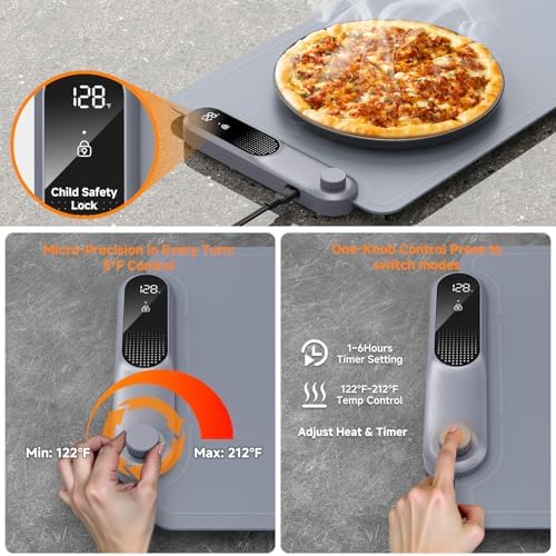 FEPPO Warming Mat for Food, Extra-Long Size 42"x12", Fast Full-Surface - Image 4