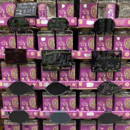 5PCS 1cm clip Attachable Basket Labels & Price Tags, Mini Chalk Boards with Acrylic Sign Holders - Erasable & Write, Clothing Rack Mount, Chalkboard Labels, Food Markers for Party - Image 3
