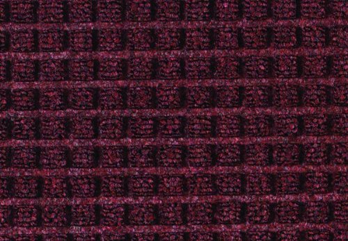 Guardian WaterGuard Indoor/Outdoor Wiper Scraper Floor Mat, Rubber/Nylon, 3'x14', Burgundy