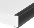 Rubber Edge Trim, Self-Adhesive U Shaped Edge Protector for Plywood, Cabinet, 1-5/8" Wood Edge Banding, Flexible Furniture Repair, EPDM Material, Fit 1-5/8"(41mm), Length 10Ft, Black