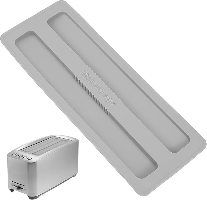 iplusmile Silicone Toaster Top Cover for 4 Slice and Long Slot 2 Slice Toasters, Universal Dust Lid Protector for Bread Maker Kitchen Appliances, Sandwich Machine Part