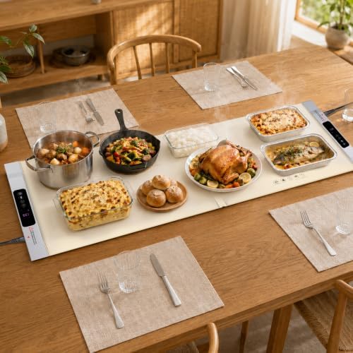 Electric Food Warming Mat, 2 Pack Warming Mat for Food, 34"x25" Large - Image 6
