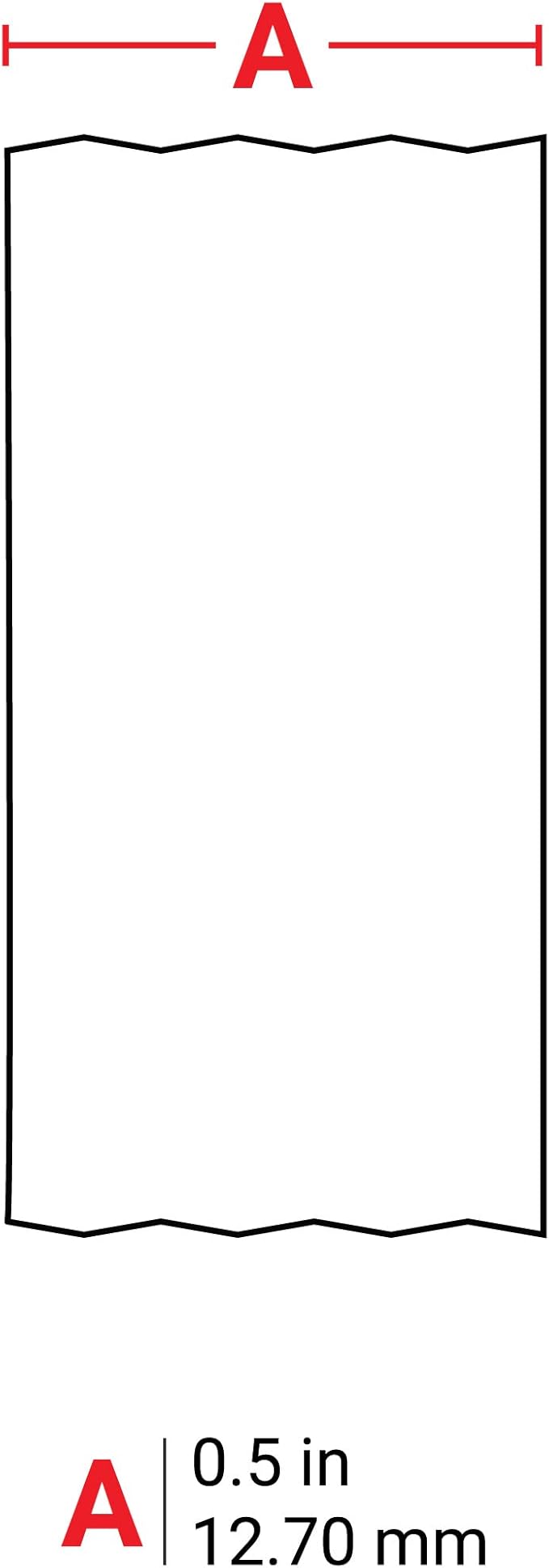 Brady Authentic (M21-500-499) Multi-Purpose Nylon Label for General ID, Wire Marking, and Lab Labeling, Black on White- For M210, M210-LAB, M211, BMP21-PLUS and BMP21-LAB Printers, .5" W 16' L