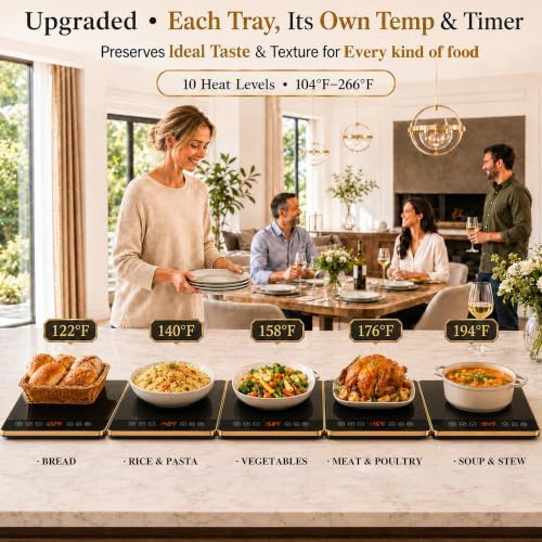Warming Trays for Buffets Party Extra Large 51"x15", Warming Mat for Food - Image 2