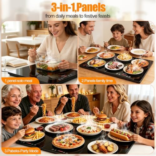 Electric Warming Tray, 3-in-1 Food Warmers for Parties Buffet - Image 2