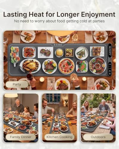 Warming Mat for Food Extra Large 47" x 15" with Insulation Pad - Image 6