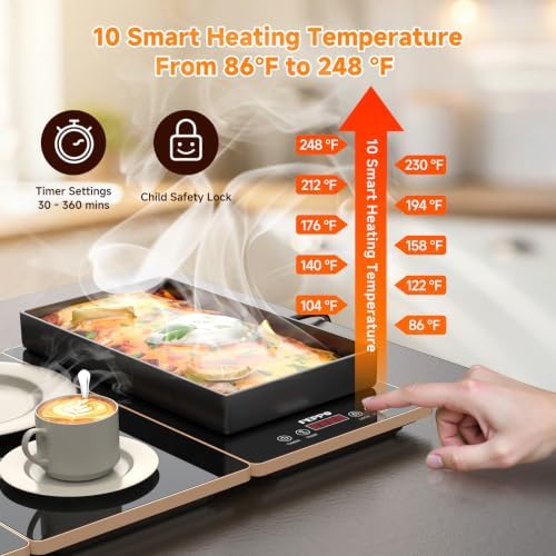 FEPPO Electric Warming Tray, 4-in-1 Food Warmers for Parties Buffet - Image 4
