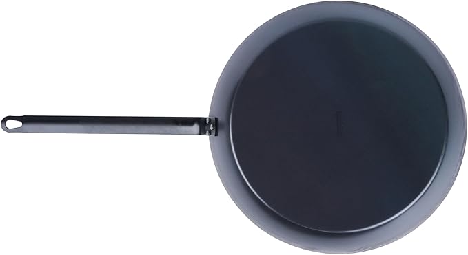 Restaurantware-Met Lux 16 Inch Fry Pans, 6 Lightweight Frying Pans - Induction-Ready, Triple-Riveted, Black Carbon Steel Cooking Skillets, Durable, For Searing, Sauteing, And Browning Food