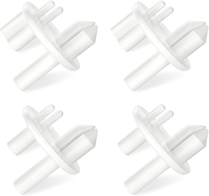 [4 PACK] UPGRADED 241993101 Crisper Cover Support (Front) & 241993001 Crisper Support (Rear) Compatible with Frigidaire Crisper Support Replacement FGHS2631PF4A FFSS2615TS0 LFSS2612TF0 FFHS2611PFEA