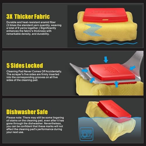 GRILLART SteamWizards Grill Brush Bristle Free, Seamless-Fit Scrub Scraper - Image 5