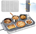 Homelove Warming Mat for Food - Electric Warming Tray with 7-Level Temp Settings & 6 Hours Timer, Full Surface Graphene Heating, Waterproof Dishwasher-Friendly Food Warmer for Parties, Kitchen (Grey) by Homelove