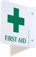 SmartSign "First Aid" Projecting Sign | 6" x 6" Acrylic