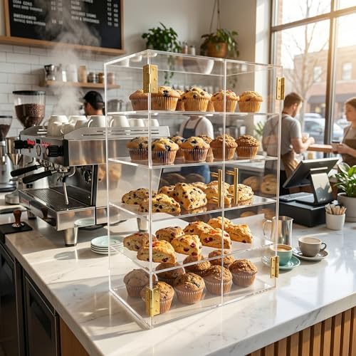 5 Tiers Countertop Bakery Display Case - Image 6