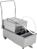 Oil Filter Cart, 550w Commercial Deep Fryer Filter, 14.53 Gal Capacity, Mobile Oil-Filter Machine With 4.92 Ft Power Cord, Suit Soybean/Vegetable/Mixed Oil, For Restaurant, Hotels, Snack Bars