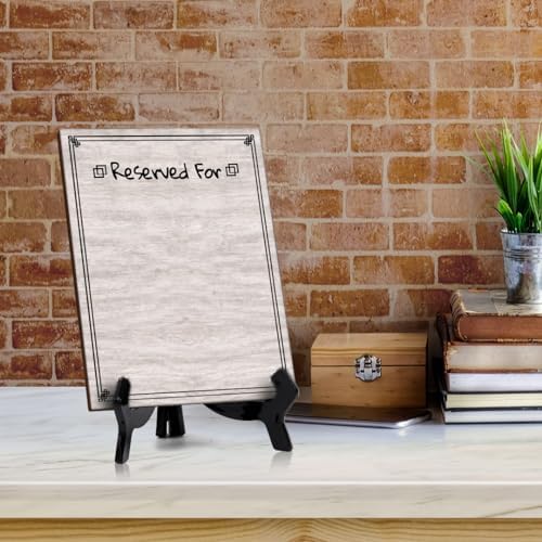 Reserved For 6x8 Dry Wipe Liquid Chalk Table Sign 6x8 Easy Installation | Restaurant & Bar | Perfect To Clearly Direct Customers & Advertise Specials | No Pen Included - Image 4