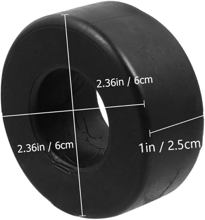 Fitness Equipment Pads 4 Pack of Round Rubber Bumpers Anti-Shock Gaskets for Exercise Machines Easy Install for Gym Use