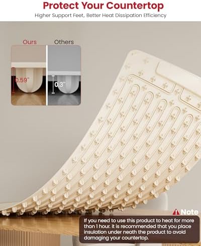Food Warming Mat for Countertop, XXXL 40"x16" Full-Surface Heating Pad - Image 6