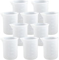10 PCS 100ml Silicone Measuring Cups for Resin Non-Stick Mixing Cups Glue Tools, Precise Scale Toning Cups for Resin DIY Craft Jewelry Making