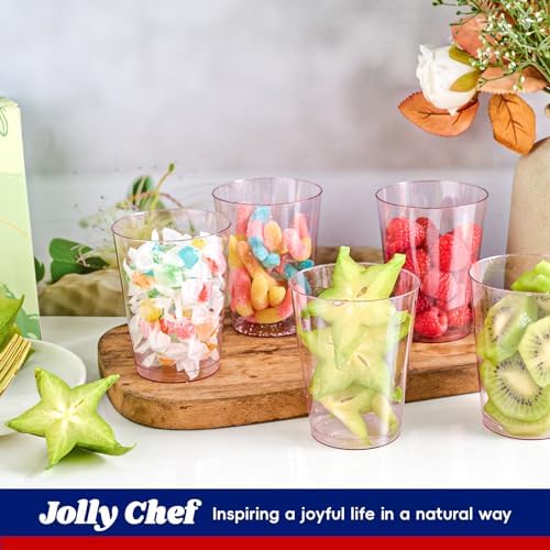 JOLLY CHEF 10 oz Purple Plastic Cup, Party Glasses Tumblers 100 Pack - Image 5
