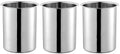 OCS Parts 3-Pack 2 Quart Bain Marie Pot | 6-3/4" x 4-3/8" Stainless Steel Pot for Warm or Cold Food, Sauces, Soups, or Organizing Cooking Utensils
