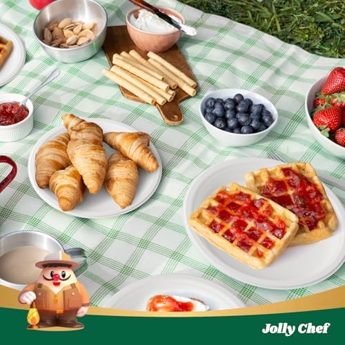 Compostable Heavy Duty 9 Inch 300 Pack Disposable Eco-Friendly Paper Plates - Image 4