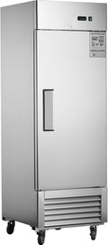 27”W Commercial Freezer Reach-in 18.68 Cu.Ft Single Solid Door, Stainless Steel Interior and Exterior Construction, Commercial Freezer Upright Fan Cooling Freezer for Restuarant, Bar, Shop and etc