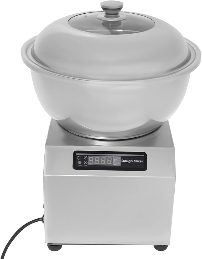Dough Kneading Machine, Commercial Dough Maker, 1500W Electric Dough Maker, Large Capacity Flour Mixer with Time Setting & Dual Rotation Stand Mixers for Bakeries Canteen Restaurant