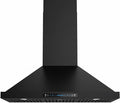 JOCO 36 Inch Black Wall Mount Range Hood, 900 CFM Stainless Steel Kitchen Chimney Vent Hood, Convertible for Ducted or Ductless Installation, 4-Speed Gesture/Touch/Remote Control P02-36G-B