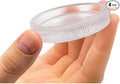 Clear Wall Door Handle Stopper - 4 Pcs of Clear Rubber Knob, Self Adhesive, Guard Door Bumper Reusable Solution for Stopping Damage & Noise in Your Home or Office, Durable, Shock Absorbent Discreet