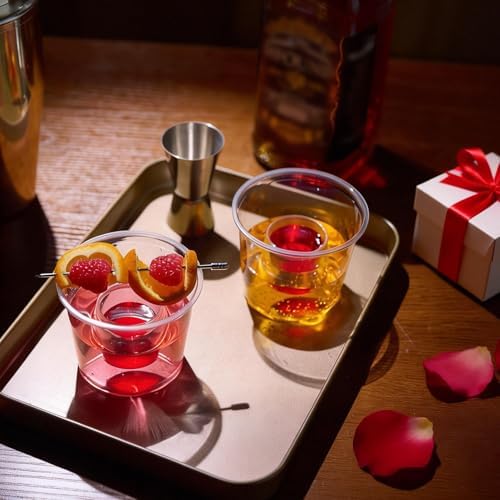 JOLLY CHEF 500 Disposable Bomber Cups, 4oz Clear Plastic Shot Glasses - Image 4