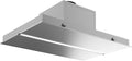 Futuro Futuro IS36SAVONA-INOX Ceiling Mount Range Hood, Stainless Steel, 36x23-5/8x11 inch, LED Light Strip, 940 CFM, 0.5-3.2 Sones, Remote Control Included