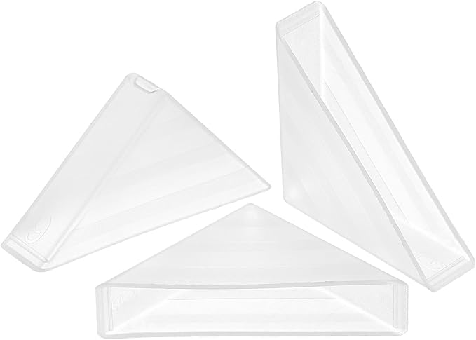 uxcell 20Pcs Plastic Corner Protectors 9x50mm Right Angle Shape Glass Corner Guards Cushion for Corner Protection of Glass, Mirror, Tile, White