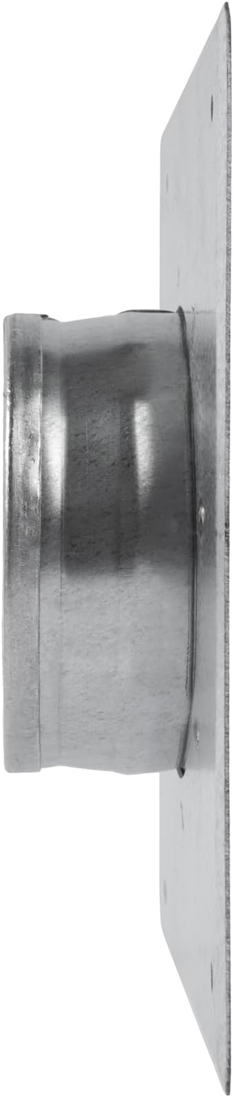 Duct Connector Flange - 3 Inch Ducting - Galvanized Steel - Straight or Flex Pipe Flange for Heating, Cooling, Air Ventilation Systems