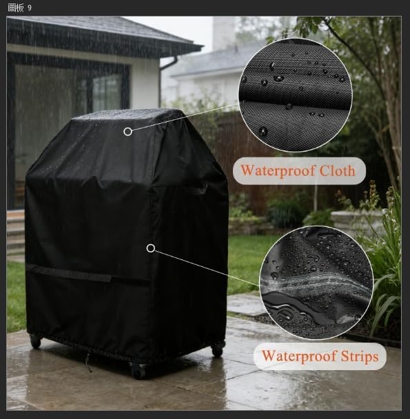 Outdoor Pizza Oven Table Cover for Ooni Oven and Medium Table, Outdoor Bar Table Cover Waterproof Heavy Duty for Patio Grill Table - 32''L x 24''W x 50''H