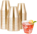JOLLY CHEF 100 Pack 9 oz Gold Glitter Party & Wedding Cups by JOLLYCHEF