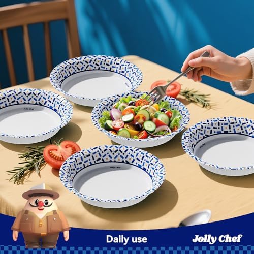 JOLLY CHEF Paper Bowls 20 oz 200 Count Large Disposable Bowls Bulk - Image 5