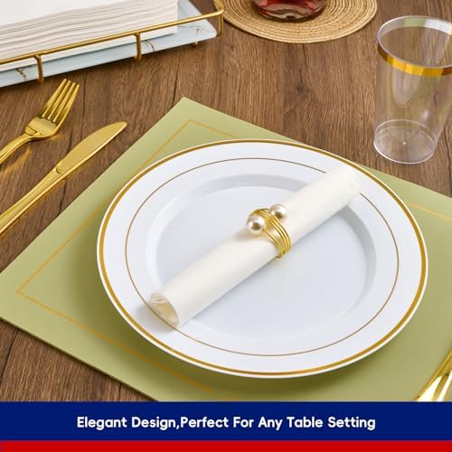 200 Paper Napkins Disposable Guest Towels, 3-ply White Dinner Napkins - Image 5