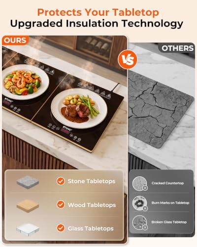 Warming Trays For Buffets Party,4-In-1 47"×16"Independent Temp Control Food Warmers For Parties Buffet,8 Precise Temps&24H Timer Warming Mat For Food,Modular Food Warming Mat Catering Gatherings - Image 6