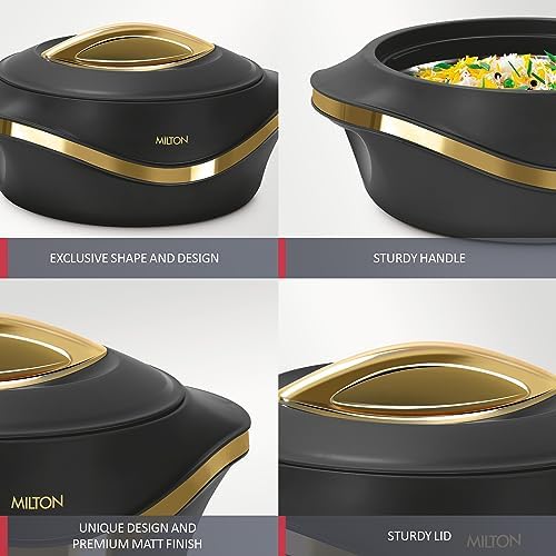 MILTON Insulated Casserole Dish with Lid 3 pc Set 2.1/1.5/1 qt. Hot Pot Food Warmer/Cooler –Thermal Soup/Salad Serving Bowl- Stainless Steel Hot Food Container–Best Gift Set for Moms –Holidays - Image 4
