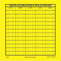 Hazardous Waste Multiple Accumulation and Pickup Record Label - Adhesive Vinyl 6" x 6" (Pack of 25) (PN: SHL-0017)