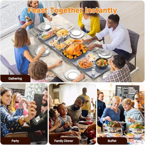 FEPPO Warming Mat for Food, Extra-Long Size 42"x12", Fast Full-Surface - Image 6
