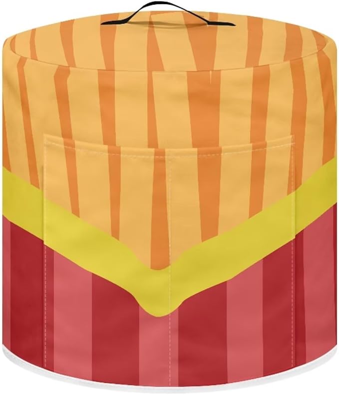 Air Fryer Cover Dust Cover, French Fries Appliance Covers for 8 Quart Air Fryer & Pressure Cooker Kitchen Appliance Accessories with Pockets, Machine Washable