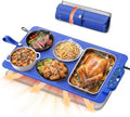 Warming Mat for Food， Extra Large 26"x15", 7 Heat Levels, 8 Hour Timer by FJAU