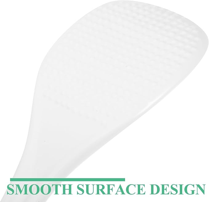 VOSAREA 2pcs Rice Spoons Ceramic Rice Paddles Non-stick Rice Serving Spoon Rice Potato Food Server Spatula Rice Scooper Kitchen Tool Rice Cooker Spoons Cooker Scoops